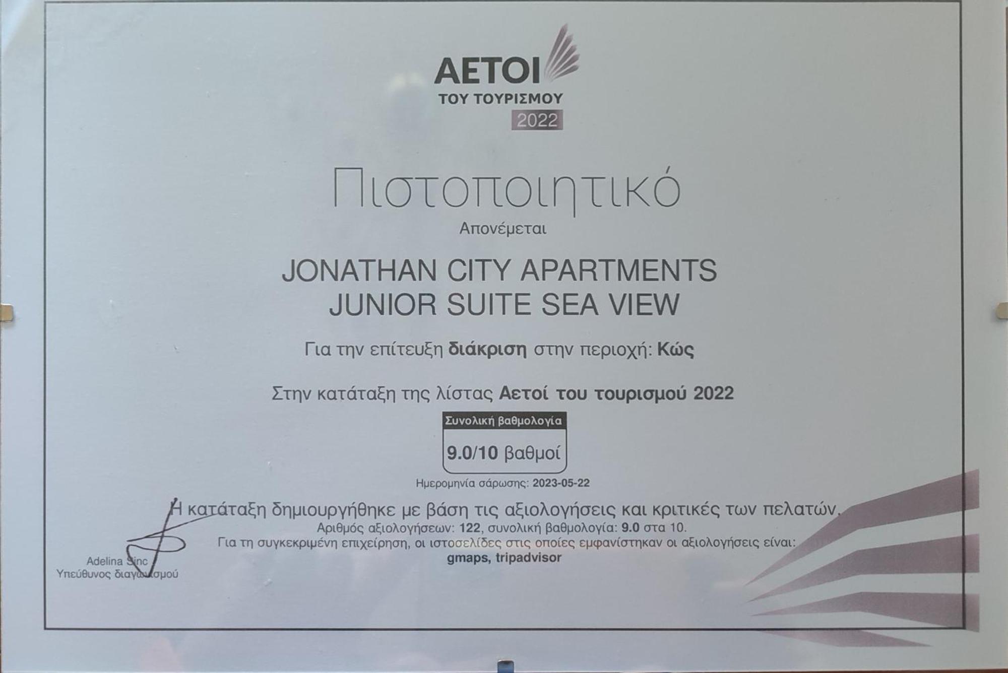 Jonathan City Apartment Kos Exteriör bild